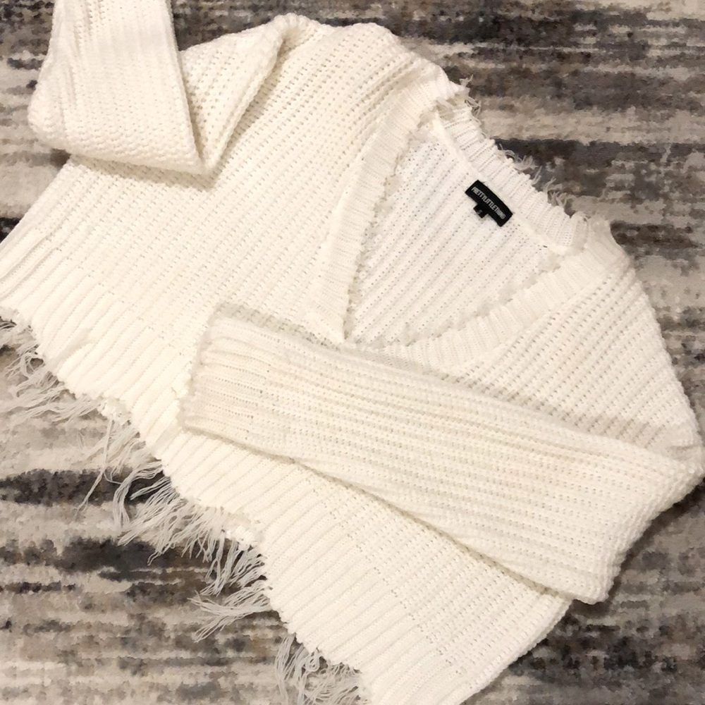 Pretty Little Thing Cropped Sweater Size S
